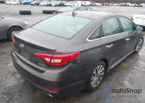 2016 Hyundai Sonata Sport z USA, uszkodzony, nr VIN 5NPE34AF9GH351428